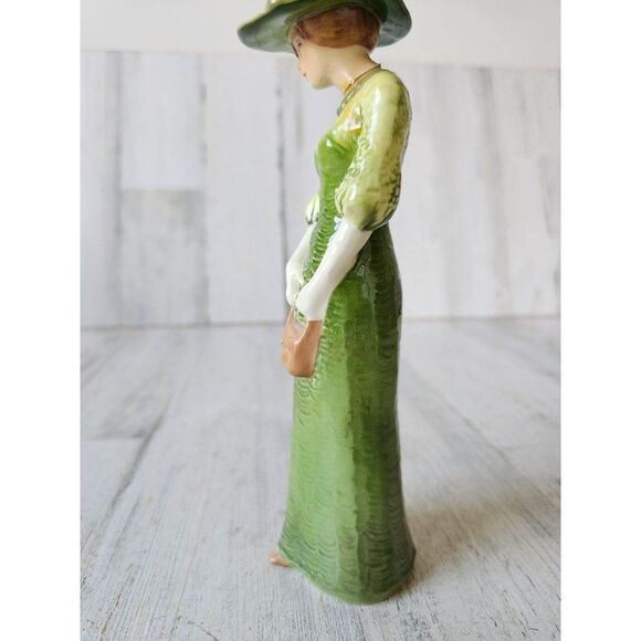 Goebel AS IS green lady Victorian 1628321 Germany figurine - Picture 3 of 9